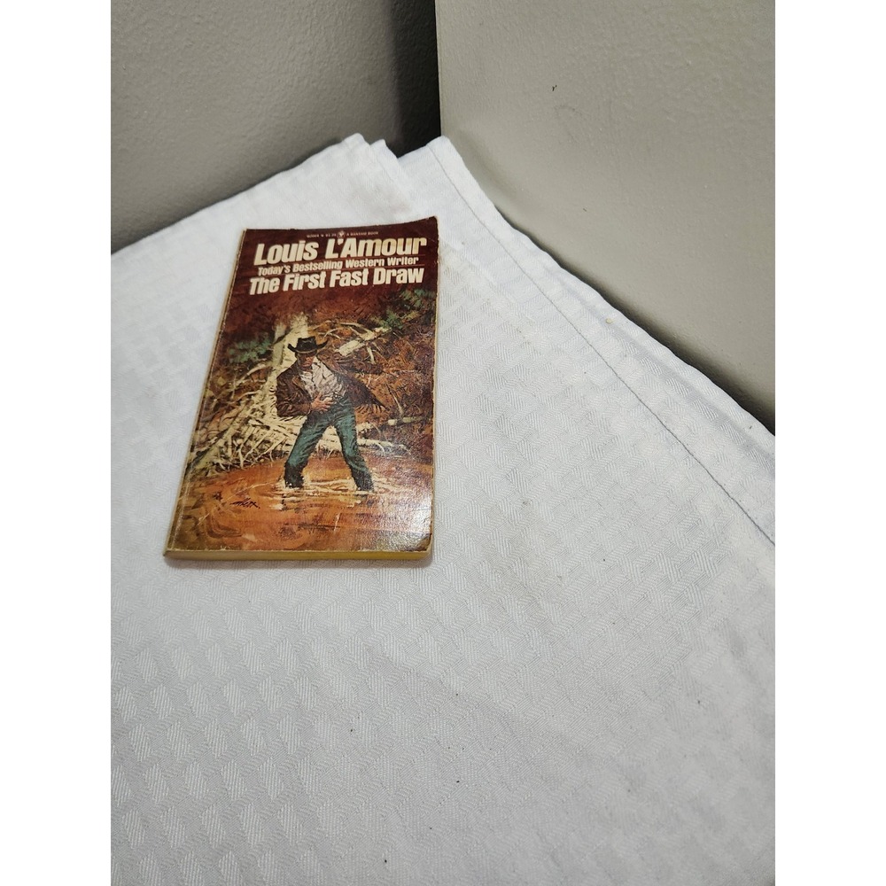 Louis L'Amour The First Fast Draw Western Paperback Bantam Books Vintage